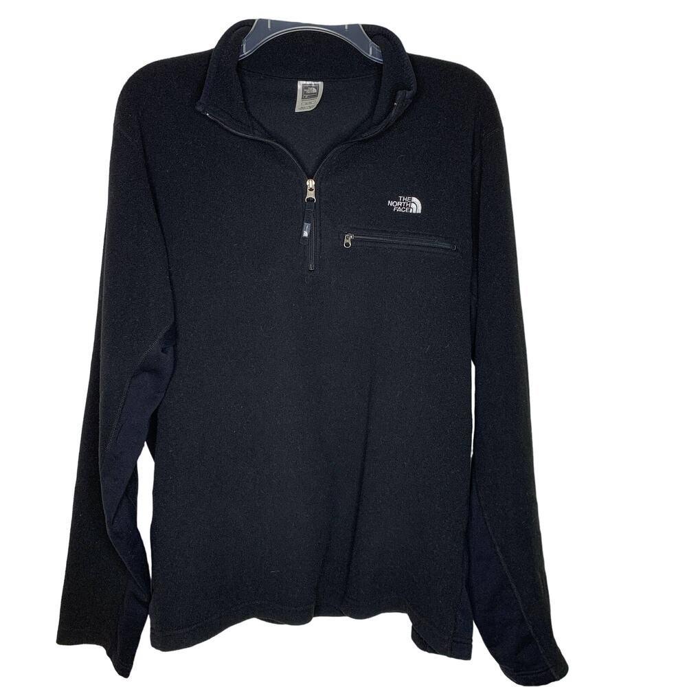 The North Face Black Fleece Quarter Zip Pullover Outdoorsy Granola XL